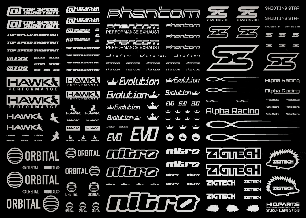 Sponsor Logo Decal 02S Silver(1pc) 4 Sponsor Logo Decal 02S Silver(1pc) - Image 2