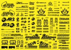 Sponsor Logo Decal 02S Black(1pc) -Model Circuit Shop SLD02S BK3