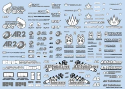 Sponsor Logo Decal 02S Gray/ Dark Gray(1pc)