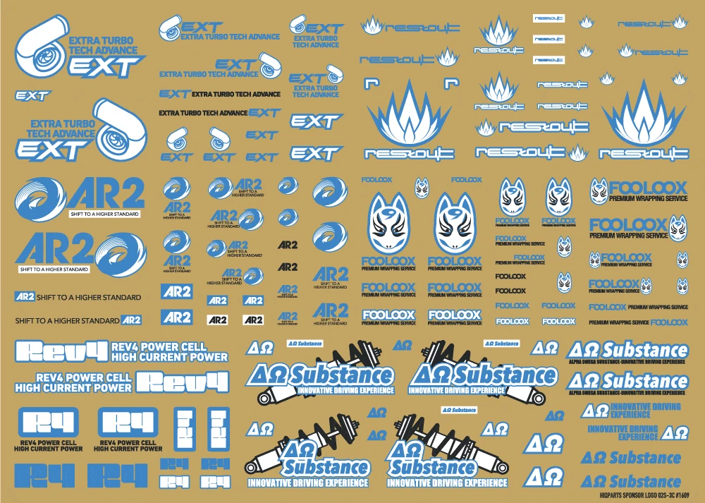 Sponsor Logo Decal 02S Indigo Blue(1pc) 4 Sponsor Logo Decal 02S Indigo Blue(1pc) - Image 2