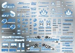 Sponsor Logo Decal 02S Indigo Blue(1pc) 9 Sponsor Logo Decal 02S Indigo Blue(1pc) -Model Circuit Shop SLD02S IB03