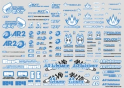 Sponsor Logo Decal 02S Indigo Blue(1pc) 10 Sponsor Logo Decal 02S Indigo Blue(1pc) -Model Circuit Shop SLD02S IB04