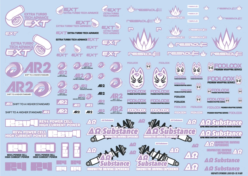 Sponsor Logo Decal 02S Light Purple(1pc) 3 Sponsor Logo Decal 02S Light Purple(1pc)