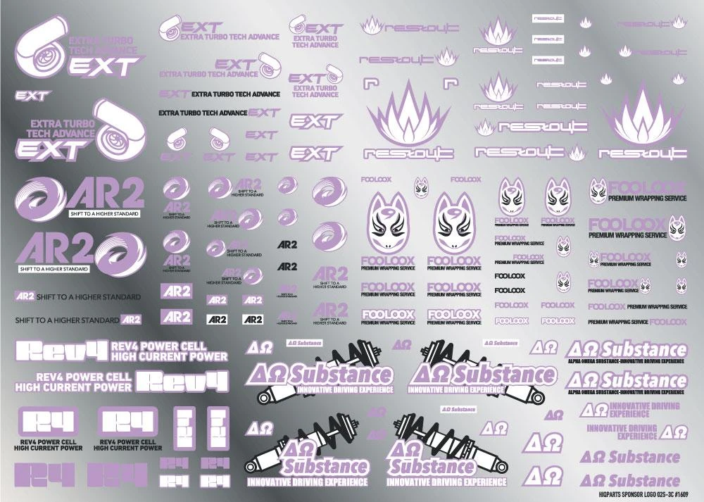 Sponsor Logo Decal 02S Light Purple(1pc) 5 Sponsor Logo Decal 02S Light Purple(1pc) - Image 3