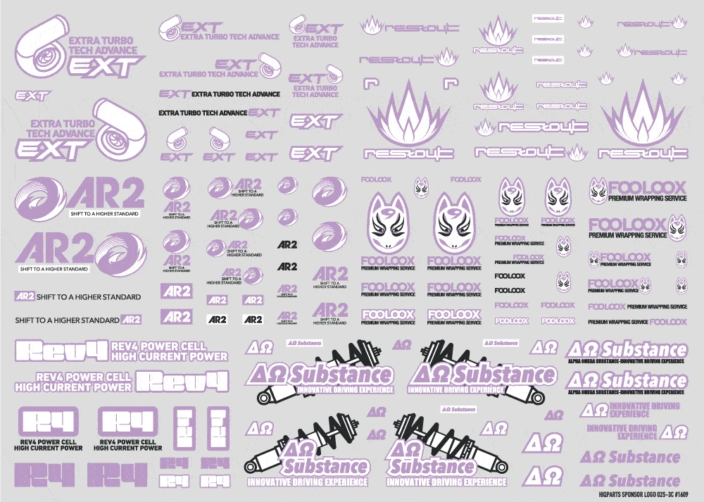 Sponsor Logo Decal 02S Light Purple(1pc) 6 Sponsor Logo Decal 02S Light Purple(1pc) - Image 4