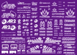 Sponsor Logo Decal 02S White(1pc) -Model Circuit Shop SLD02S WH 4