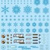 Snow Decal Blue(1pc)