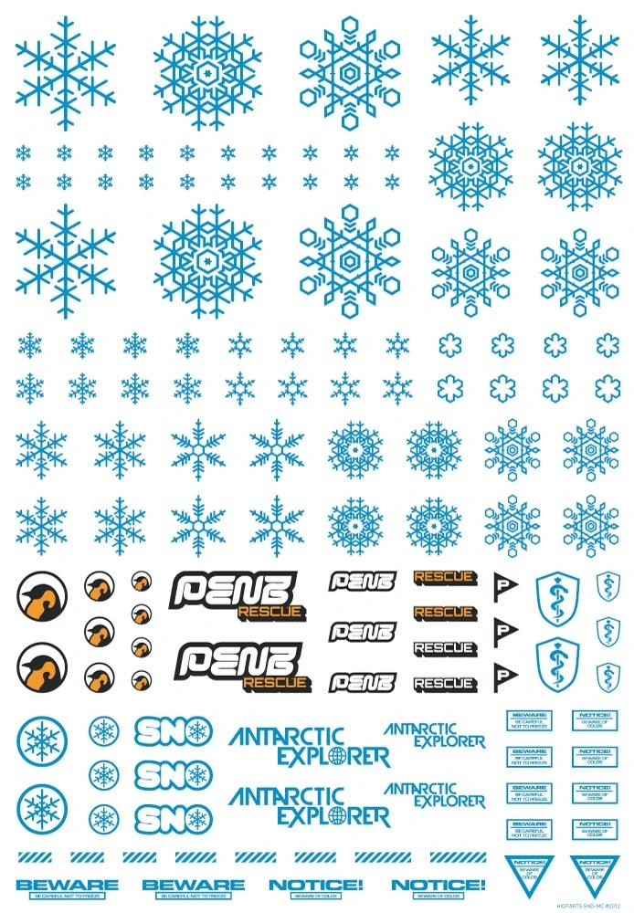 Snow Decal Blue(1pc) 4 Snow Decal Blue(1pc) - Image 2