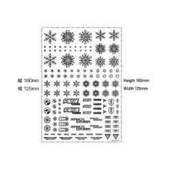 Snow Decal Blue(1pc) -Model Circuit Shop SNO MC1C SIZE 1