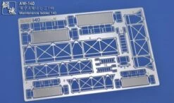 Steel Spirit AW-140 Maintenance Ladder Detail Up Photo-Etch Part -Model Circuit Shop Steel Spirit AW 140 Maintenance Ladder Detail Up Photo Etch Part 01