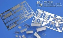 Steel Spirit AW-140SP Maintenance Ladder Detail Up Photo-Etch Part -Model Circuit Shop Steel Spirit AW 140SP Maintenance Ladder Detail Up Photo Etch Part 07