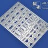Steel Spirit AW-143 Panel Line Scribing Stencil / Detail Template Set -Model Circuit Shop Steel Spirit AW 143 Panel Line Scribing Stencil Detail Template Set 01