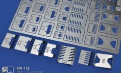 Steel Spirit AW-143 Panel Line Scribing Stencil / Detail Template Set -Model Circuit Shop Steel Spirit AW 143 Panel Line Scribing Stencil Detail Template Set 03