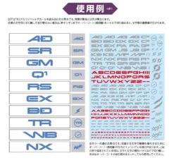 TR Decal 3 Alphabet Blue(1pc) -Model Circuit Shop TR3 A BLU 3