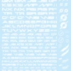 TR Decal 3 Alphabet White(1pc) 1 TR Decal 3 Alphabet White(1pc) -Model Circuit Shop TR3 A WHI 1 1