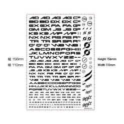 TR Decal 3 Alphabet Silver(1pc) 11 TR Decal 3 Alphabet Silver(1pc) -Model Circuit Shop TR3 A size