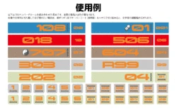 TR Decal 3 Number Orange(1pc) 10 TR Decal 3 Number Orange(1pc) -Model Circuit Shop TR3 N ORE 4 1