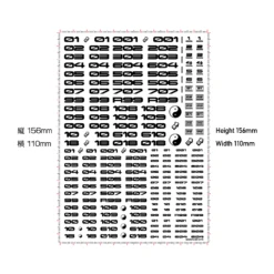 TR Decal 3 Number Silver(1pc) -Model Circuit Shop TR3 N size d732419f 8493 4829 a17f 027f322232a5