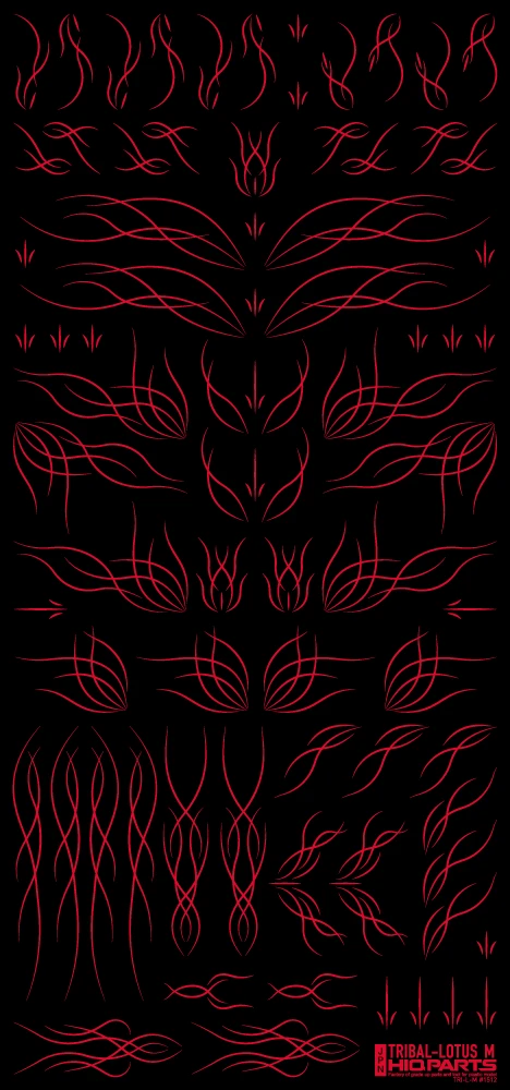 Tribal Lotus M Red(1pc) 4 Tribal Lotus M Red(1pc) - Image 2