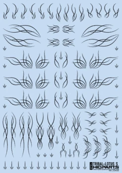 Tribal Lotus S Black(1pc)