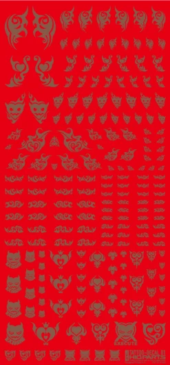 Tattoo Decal 01 "Heart" Clear Black(1pc) -Model Circuit Shop TTD 01 CBK 03