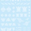 Tattoo Decal 02 "Skull" Clear White(1pc)
