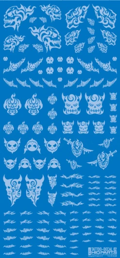 Tattoo Decal 02 "Skull" Clear White(1pc) 8 Tattoo Decal 02 "Skull" Clear White(1pc) -Model Circuit Shop TTD 02 CWH 03
