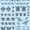 Tattoo Decal 02 "Skull" Tattoo Gray(1pc) -Model Circuit Shop TTD 02 GRE 01 97c2faf9 9ac5 4bfe a53a c275046a8c14