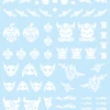 Tattoo Decal 02 "Skull" White(1pc)