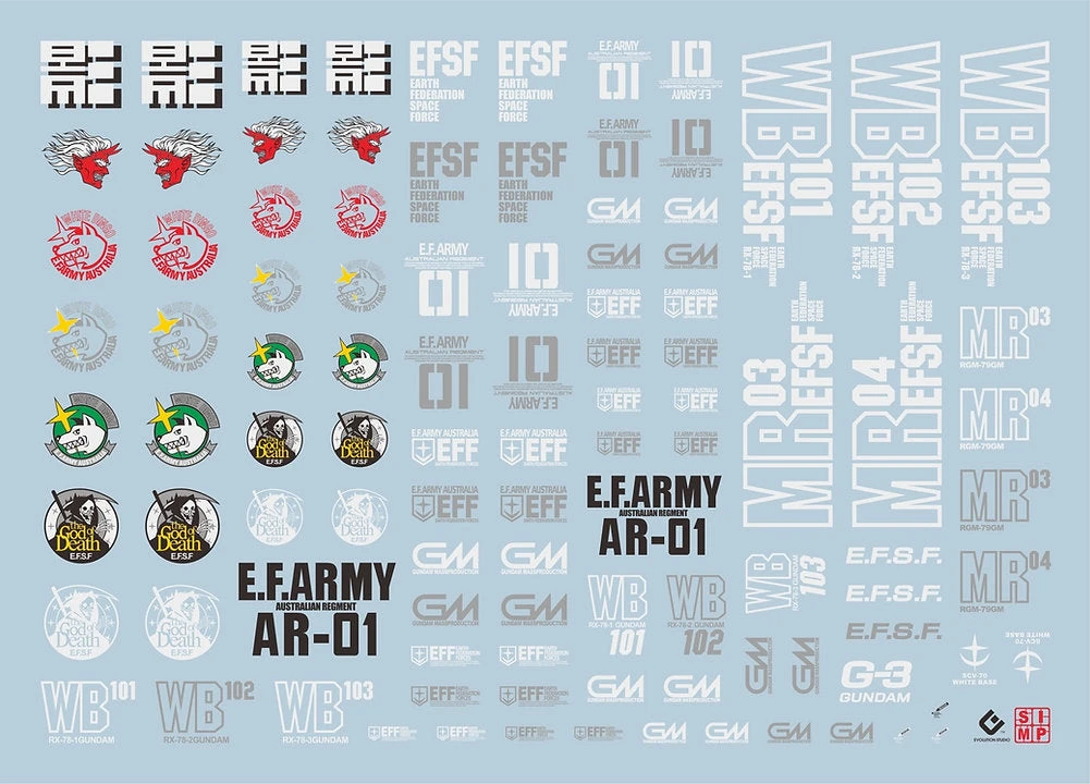 A24 GM SPECIAL FORCES Decal Sheet 3 A24 GM SPECIAL FORCES Decal Sheet