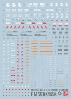F38 FM (Full Mechanics) Calamity Gundam Decal