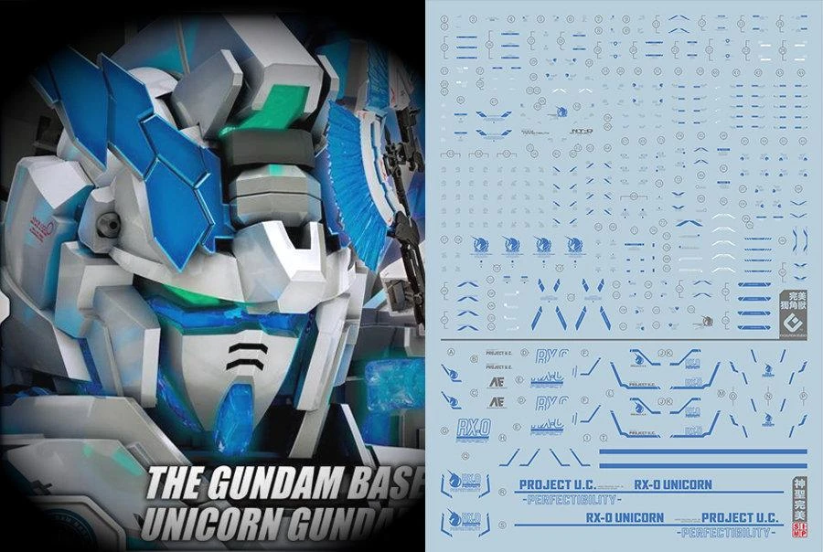 C51 RG / HG Unicorn Gundam Perfectibility (Blue) Decal Sheet 3 C51 RG / HG Unicorn Gundam Perfectibility (Blue) Decal Sheet