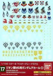 Bandai Gundam Decal 17 - Principality Of Zeon