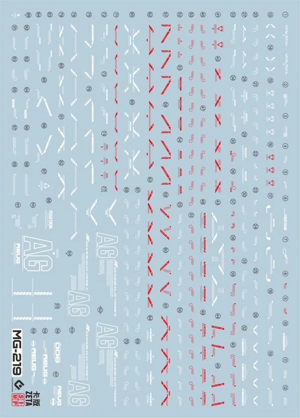 E62 MG Zeta Gundam Ver. Ka Decal Sheet 4 E62 MG Zeta Gundam Ver. Ka Decal Sheet - Image 2