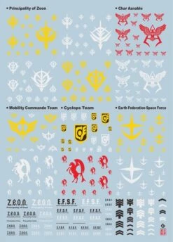 A05 UC0079 Insignias Decal Sheet